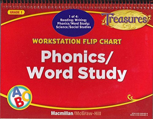 Workstation Flip Chart: Phonics / Word Study Grade 1 (Treasures)