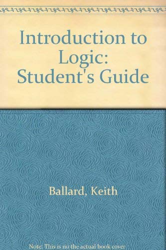 Introduction to Logic: Student's Guide