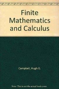 Finite Mathematics and Calculus