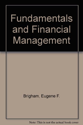 Fundamentals and Financial Management