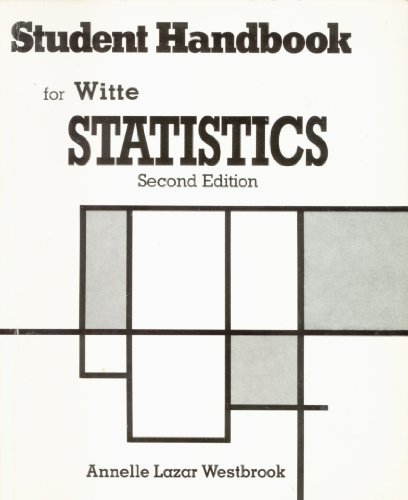 Student Handbook for Witte Statistics