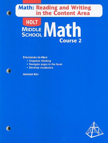 HOLT MIDDLE SCHOOL MATH MATH R: Holt Mathematics