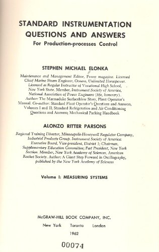 Standard Instrumentation Questions and Answers, 2 Volume Set