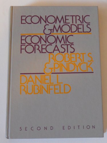 Econometric Models and Economic Forecasts
