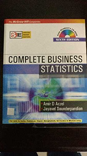 Complete Business Statistics: With Student CD-ROM( Special Indian Edition)