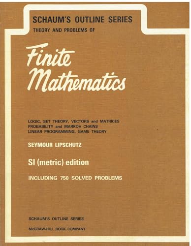 Schaum's Outline of Finite Mathematics