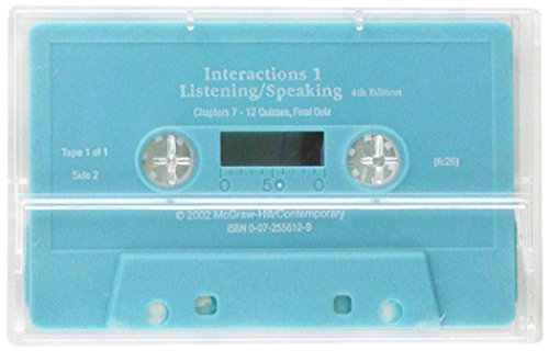 Interactions/Mosaic, 4th Edition - Interactions 1 (High Beginning to Low Intermediate) - Listening/Speaking Assessment Cassette: Level 1