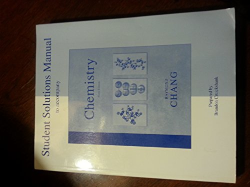 Student Solutions Manual to accompany Chemistry