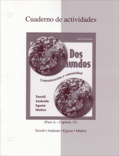 Combined Workbook/Lab Manual to accompany Dos mundos