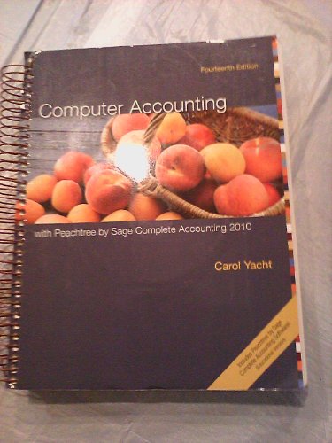 Computer Accounting With Peachtree Complete 2010, Release 17.0
