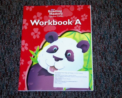 Reading Mastery Reading/Literature Strand Grade K, Workbook A (READING MASTERY LEVEL VI)