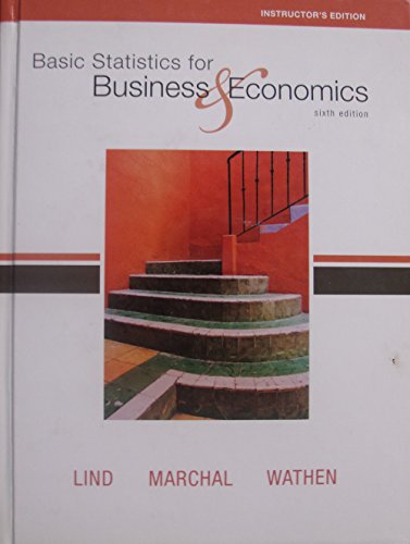 Basic Statistics for Business & Economics 6th Edit