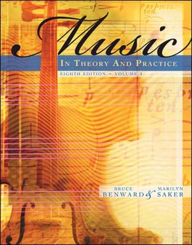 Music in Theory and Practice, Volume 1 with Audio CD