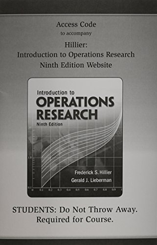 Access Card T/A Intro to Operations Research