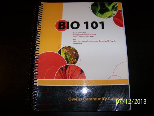 Owens Community College Bio 101 Lab Manual