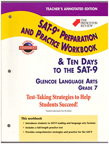SAT-9 Preparation and Practice Workbook, Grade 7, Teacher's Annotated Edition (Glencoe Language Arts)