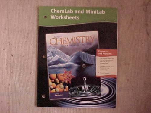 Chemistry: Matter and Change, Chemlab and Minilab Worksheets