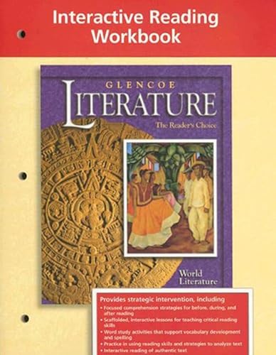 Glencoe Literature Interactive Reading Workbook: The Reader's Choice: World Literature