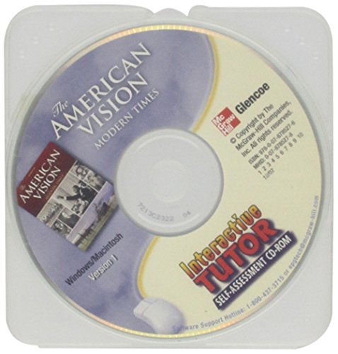 The American Vision: Modern Times, Interactive Tutor Self-assessment