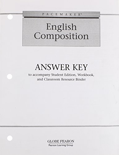 PACEMAKER ENGLISH COMPOSITION ANSWER KEY 2002C