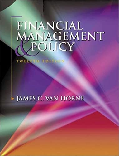 Financial Management and Policy: United States Edition (Prentice Hall Finance Series)