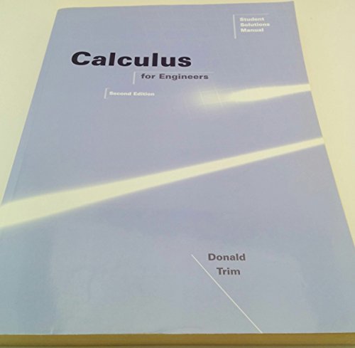 Calculus for engineers, second edition