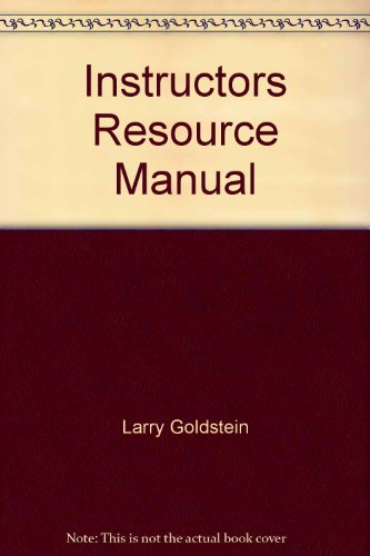 Instructors Resource Manual