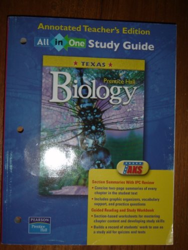 Prentice Hall Biology All in One Study Guide Texas Teacher's Edition