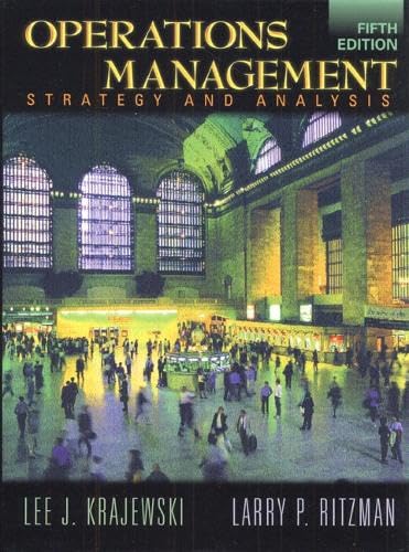 Operations Management: Strategy and Analysis