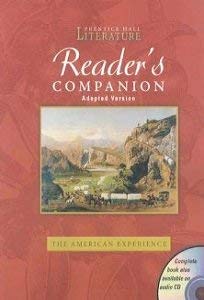 Prentice Hall Literature Reader's Companion: The American Experience: Adapted Version