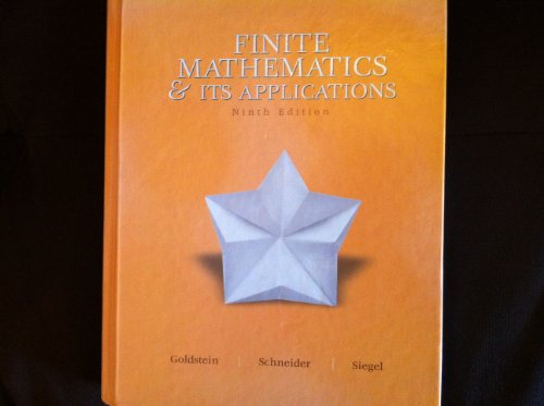 Finite Mathematics and Its Application (9th Edition)