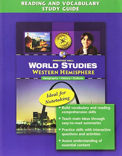 WORLD STUDIES WESTERN HEMISPHERE READING AND VOCABULARY STUDY GUIDE 2008C