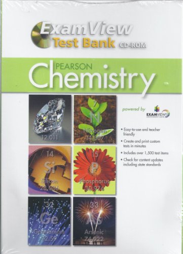 Pearson Chemistry ExamView Test Bank CD-ROM
