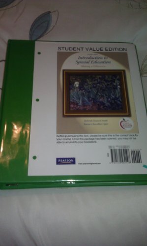 Introduction to Special Education: Making a Difference, Student Value Edition (7th Edition)