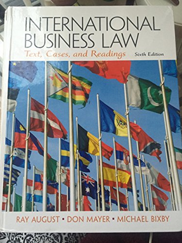 International Business Law: Text, Cases, and Readings