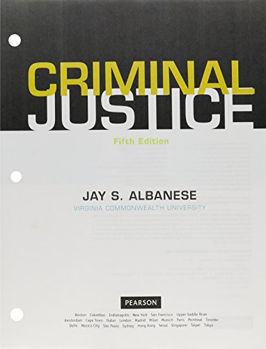 Criminal Justice, Student Value Edition