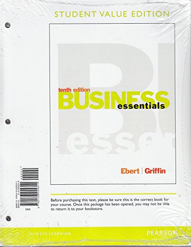 Business Essentials, Student Value Edition (10th Edition)