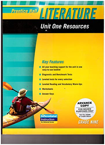 Prentice Hall Literature 2010 Unit 1 Resource Grade 9