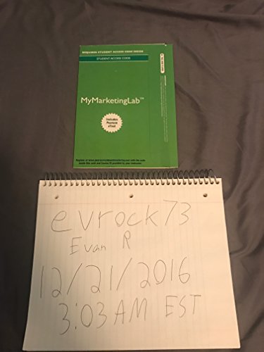 Principles of Marketing, 2014 Mymarketinglab With Pearson Etext Access Card