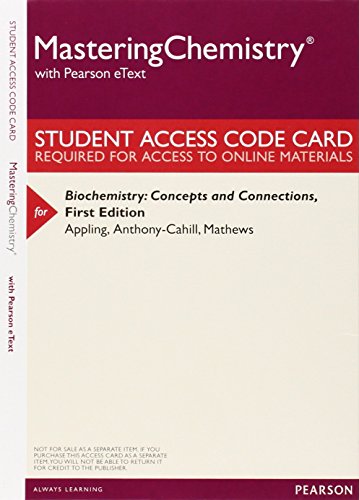 Biochemistry + Masteringchemistry With Etext Access Card: Concepts and Connections