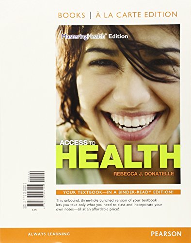 Access to Health, Books a la Carte Plus MasteringHealth with eText -- Access Card Package (14th Edition)