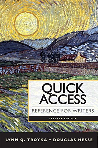 Quick Access Reference for Writers + Pearson Etext With Mywritinglab Passcode