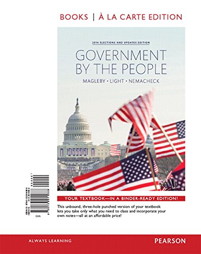 Government by the People: 2014 Elections and Updates Edition