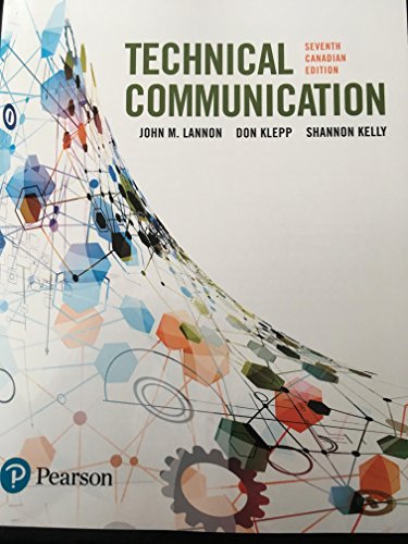 Technical Communications, Seventh Canadian Edition (7th Edition)