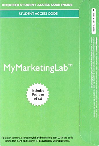 2017 Mylab Marketing with Pearson Etext -- Access Card -- For Marketing: An Introduction