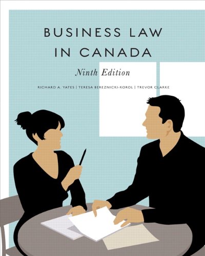 Business Law in Canada 9th