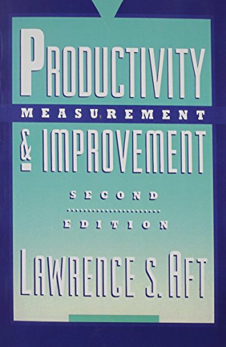 Productivity Measurement And Improvement (2nd Edition)