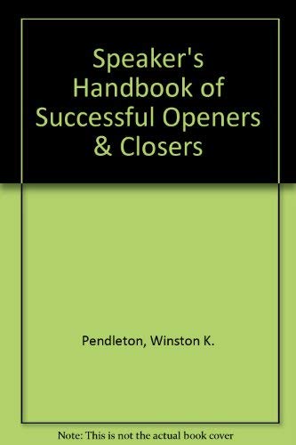 Speaker's Handbook of Successful Openers & Closers