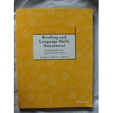 Harcourt School Publishers Trophies: Te: Rdng/Lang Skills Asmnt G3