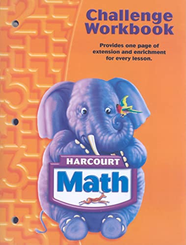 Harcourt Math Grade K - Challenge Workbook
